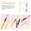 DECHOUS 6Pcs Retractable Lipstick Brushes for Women Non Stick Bionic Wool Applicators with Comfortable Handles Portable Makeup Tools for Precise Lip and Eyeshadow Application Gold Silver view 4