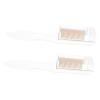BUTIFULSIC 2Pcs Foldable Stainless Steel Eyebrow Brush Comb for Women Metal Eyelash Comb for Precise Makeup Application Transparent White Gold Design Professional Use and Home Makeup Tool view 1