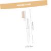 BUTIFULSIC 2Pcs Foldable Stainless Steel Eyebrow Brush Comb for Women Metal Eyelash Comb for Precise Makeup Application Transparent White Gold Design Professional Use and Home Makeup Tool view 2