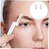 BUTIFULSIC 2Pcs Foldable Stainless Steel Eyebrow Brush Comb for Women Metal Eyelash Comb for Precise Makeup Application Transparent White Gold Design Professional Use and Home Makeup Tool view 3
