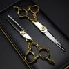 6 Inch Japan 440C Steel Hair Cutting Shears - Professional Barber Scissors with D Cut view 1