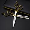 6 Inch Japan 440C Steel Hair Cutting Shears - Professional Barber Scissors with D Cut view 2
