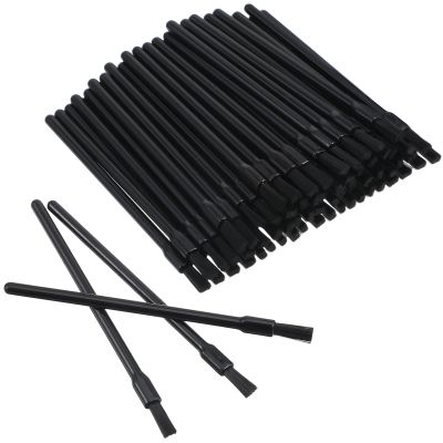 100 Pcs Lip Brushes Disposable, Black Disposable Lip Applicators, Lips Applicators with Soft Brush Head, Multifunctional Mini Makeup Lips Wands for Women
