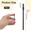 100 Pcs Lip Brushes Disposable, Black Disposable Lip Applicators, Lips Applicators with Soft Brush Head, Multifunctional Mini Makeup Lips Wands for Women view 2