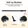 100 Pcs Lip Brushes Disposable, Black Disposable Lip Applicators, Lips Applicators with Soft Brush Head, Multifunctional Mini Makeup Lips Wands for Women view 3
