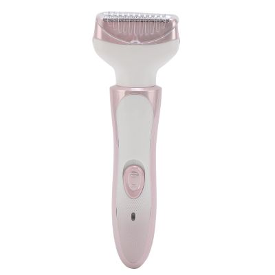 JTLB 4 in 1 Electric Trimmer for Women USB Multifunctional Body Hair Groomer for Facial Eyebrow Nose Hair (Roseate)