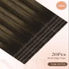 GOO GOO Invisi Edge Tape in Hair Extensions Human Hair, Natural Look, 20Pcs view 2