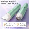 Dual Head Shaver for Smooth Facial Hair Removal Easy Cleaning, Bikini Shaver for Legs Body Hair Wet and Dry Use (Green) view 2