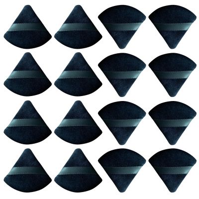 16 pcs Triangle Powder Puff Makeup Puff:Setting Powder Puff Powder Puffs for Face Powder for Loose Powder Cosmetic Foundation Makeup Sponge
