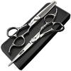 6 inch Professional Hairdressing Scissors Exquisite Purple Gemstone Hairdresser Special Tools Silver high Hardness 400c Stainless Steel Hairdressing Scissors view 1