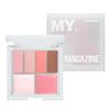 CHOSUNGAH BEAUTY My Magazine Eyeshadow Palette - Warm Baby Pink, All-in-One Matte, Shimmer & Glitter Finishes, 5 Colors, Multi-use for Eyes, Lips & Cheeks, 0.21oz view 1
