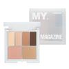 CHOSUNGAH BEAUTY My Magazine Eyeshadow Palette - Warm Beige Brown, 5 Shadows, All-in-One Matte, Shimmer & Glitter Multi-Texture Palette for Chic Daily & Trendy Looks, 0.29oz view 1