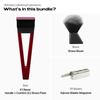 HYPE X1 Aluminum Single Edge Safety Razor | Super Lather Set - Magnetic Comfort(C) Shave Setting - 20 Non-Proprietary Blades, Aluminum Shaving Brush - Reusable Shaving Razor for Men & Women - Red view 3