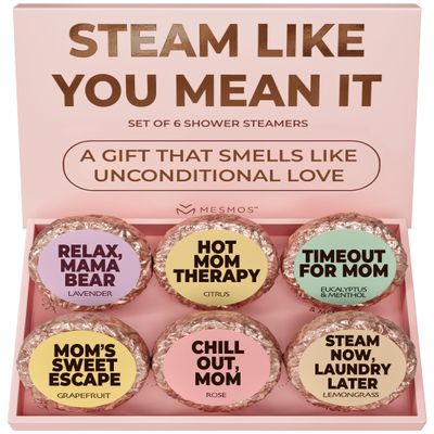 MESMOS 6 Assorted Shower Steamers Aromatherapy, Christmas Gifts for Moms Who Have Everything, Birthday Presents, Good Things & Unique Gifts for Mom from Daughter & Son, Relaxation Self Care Items