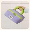 Travel Makeup Bag for Women | Portable Cosmetic Organizer with Handle & Zipper | Waterproof Toiletry Pouch for Makeup Brushes, Skincare & Accessories, Purple, Cross Open Bag view 4