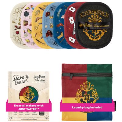 The Original MakeUp Eraser 7-Day Set, Erase All Makeup with Just Water, Including Waterproof Mascara, Eyeliner, Foundation, Lipstick, Sunscreen, and More! Harry Potter, 7ct