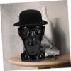 Didiseaon Male Mannequin Head Model for Hat Scarf Wig Glasses Display Lightweight PVC Salon Mannequin Head Holder for Hair Styling Braiding Practice Cosmetology Training and Decorative Use view 2