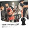 Didiseaon Male Mannequin Head Model for Hat Scarf Wig Glasses Display Lightweight PVC Salon Mannequin Head Holder for Hair Styling Braiding Practice Cosmetology Training and Decorative Use view 3