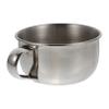 Didiseaon Mens Stainless Steel Shaving Bowl with Handle for Easy Foaming Slip Resistant Design Portable for Home and Barber Shop Use Practical Bubbling Bowl for Men view 1