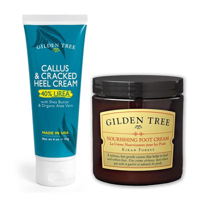 GILDEN TREE Nourishing Foot Cream + 40% Urea Callus & Cracked Heel Cream Bundle