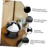 Didiseaon Ceramic Shaving Soap Mug with Handle Black Foaming Bowl for Men Comfortable Grip view 3
