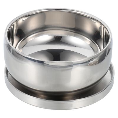 Didiseaon Stainless Steel Shaving Soap Foaming Bowl with Lid Safety Edged Shave Soap Container for Barber Shops and Home Use Classic Design
