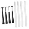 Didiseaon 4 Sets Portable Eyebrow Razors with Safety Covers Lightweight Non Slip Handle Multipurpose Facial Hair Trimmers for Womens Eyebrow Grooming Care Compact and Design for Home Use view 1