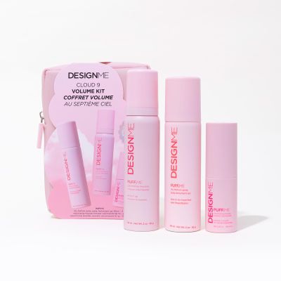 DESIGNME Cloud 9 Volume Kit | Holiday Gift | Hair Mousse, Dry Texture Spray & Volumizing Powder | Boosts Volume, Adds Fullness & Long-Lasting Body for All Hair Types | Color Safe