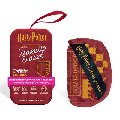 The Original MakeUp Eraser Mini PRO, Erase All Makeup With Just Water, Including Waterproof Mascara, Eyeliner, Foundation, Lipstick, Sunscreen and More! Harry Potter Gryffindor, 1ct