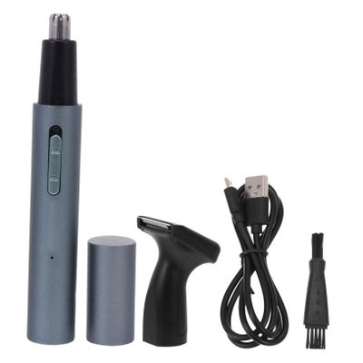 Didiseaon Electric Nose Hair Trimmer for Men and Women USB Rechargeable Double Edged Vibrating Nose Hair Cleaner Portable and Detachable Cutter Head for Painless Precise Grooming