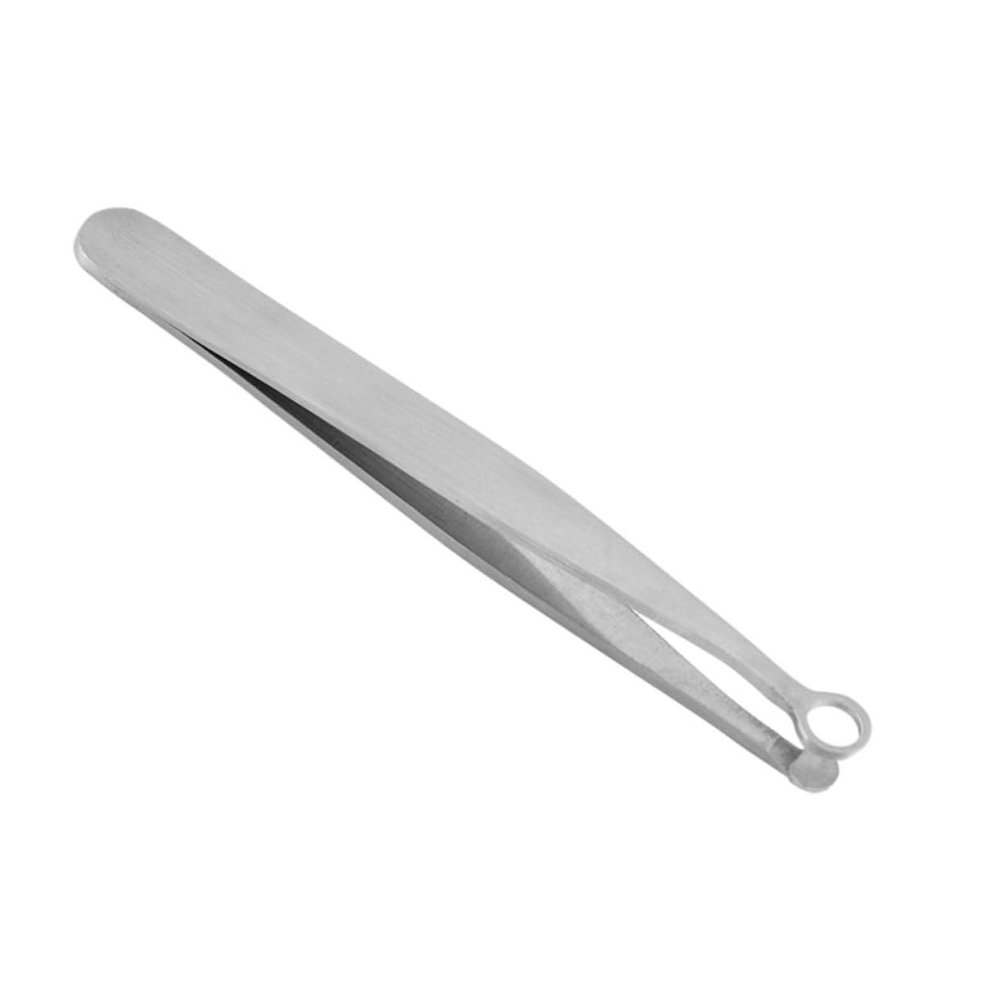 Didiseaon Stainless Steel Nose Hair Trimmer Tool Lightweight Portable Round Head Nose Hair Tweezer for Safe Travel Friendly Grooming