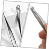Didiseaon Stainless Steel Nose Hair Trimmer Tool Lightweight Portable Round Head Nose Hair Tweezer for Safe Travel Friendly Grooming view 4