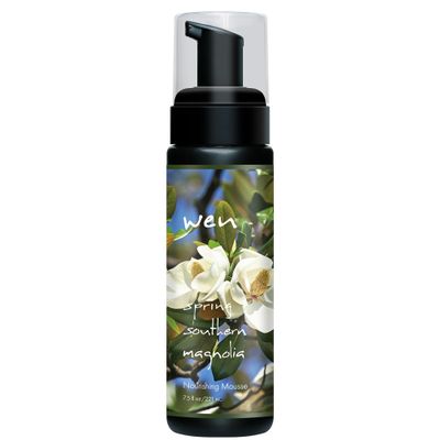 WEN by Chaz Dean Nourishing Mousse - Curly & Wavy Hair Styling Products, Foam for Curls, Volumizing Mousse for Men & Women - Spring Southern Magnolia, 7.5 fl oz (Pack of 1)