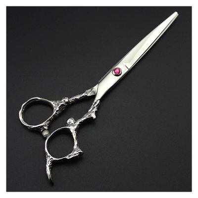 Hair Cutting Shears 6 inch Barber Scissors, Set Barber Scissors, Thinning Barber Scissors, Barber Scissors, Hairdressing Scissors for Men Women/Salon/Home/Stylist (Sliver Cutting-W