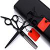 Professional 6 Inch Japan Hair Scissors Hair Cutting Salon Scissor Hairdressing Thinning Scissors Hairdressing Scissors Set (Black-6 Zoll view 1