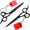Professional 6 Inch Japan Hair Scissors Hair Cutting Salon Scissor Hairdressing Thinning Scissors Hairdressing Scissors Set (Black-6 Zoll view 2