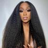 ISEE Hair Glueless Wigs Human Hair Pre Plucked Pre Cut 7x5 Kinky Straight HD Lace Front Wig Human Hair Pre Plucked For Beginners 3 Second To Wear 18 Inch view 2