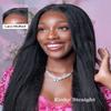 ISEE Hair Glueless Wigs Human Hair Pre Plucked Pre Cut 7x5 Kinky Straight HD Lace Front Wig Human Hair Pre Plucked For Beginners 3 Second To Wear 18 Inch view 3