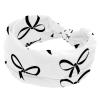 1 Pack Wide Headbands For Women Elastic Headband Colorful Art Bow Head Bands Women's Hair Band Turban Workout Soft Sweat Hairband Accessories view 1