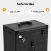 4 in 1 Rolling Makeup Case, Extra Large Aluminum Cosmetic Train Case with 360 Wheels, Professional Travel Organizer view 4
