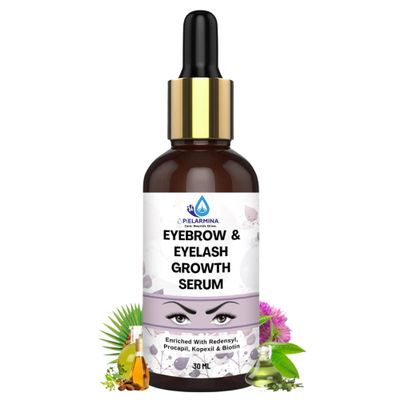 PELARMINA Eyebrow & Eyelash Growth Serum/Oil With Redensyl, Biotin (30 ML) | Brow & Lash Boosting Enhancer for Thick Eyebrows and Eyelashes (Pack of 1)