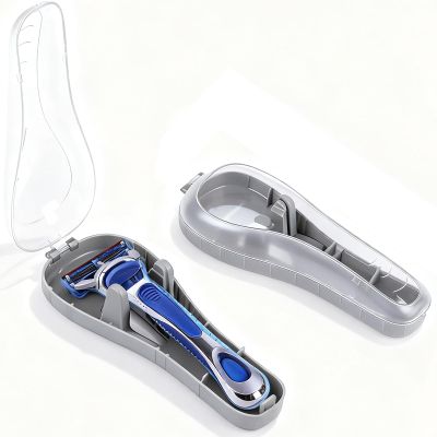 2-Pack Razor Travel Case Set - Hard Plastic Storage Box for Manual Shavers & Trimmers | Compact, Lightweight & Durable | Fits in Dopp Kits & Gym Bags