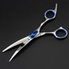 5 kit Professional Japan 6 inch pet Dog Grooming Hair Scissors Curved Shears Comb Cutting thinning Barber Hairdressing Scissors( view 3