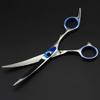 5 kit Professional Japan 6 inch pet Dog Grooming Hair Scissors Curved Shears Comb Cutting thinning Barber Hairdressing Scissors( view 4