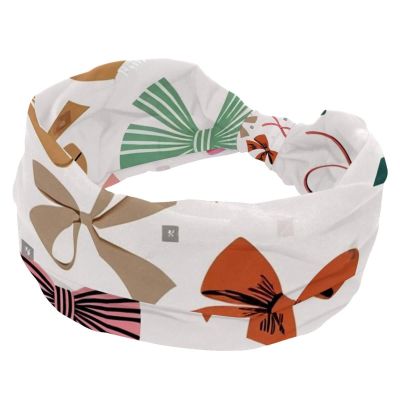 1 Pack Headbands for Women Non Slip Elastic Sports Hair Bands for Women, Soft Cloth Headband for Workout Yoga Fashion Hair Accessories,Colorful Art Bow