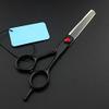 Hair Cutting Scissors, 6 inch Professional Black Hair Scissors Set Cutting Barber Haircut Salon thinning Shears Hairdressing Scissors( view 3