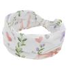 1 Pack Colorful Art Bow Elastic Soft Fabric Non-Slip Women's Fashion Headbands - Soft, Wide, and Stylish for All Occasions view 1