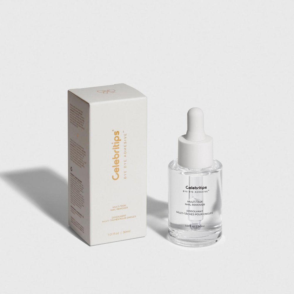 Celebritips Bye Bye Adhesive | Press-On Nail Remover | Odorless, Non-toxic, Gentle | 30ml (1.01 fl.oz)
