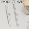 2 Pack Stainless Steel Nail File & Dual-Ended Nail Lifter Set, Heavy Duty Metal Emery Board for Thick Toenails, Manicure & Pedicure Grooming Tool for Men & Women (Silver) view 2