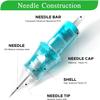 JCONLY VETAR TATTOO CARTRIDGE NEEDLES - 20Pcs Tattoo Needles Sample Combination Packaging 10 Szie 1003RLL 1005RLL 1007RLL 1009RLL 1207RSL 1209MGL 1207CML 1209CML 1211CML 1215CML view 2